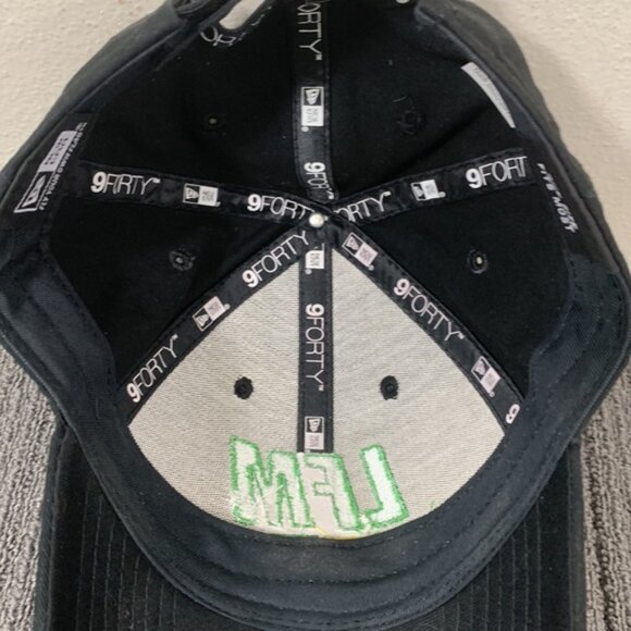 LFM Lehman Feed Mill Baseball Hat Mens OSFM Black Strapback Cap New Era 9Forty - Picture 12 of 14